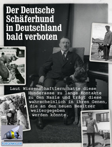 politischer Poster von Czeslaw Gorski - hitlers hund